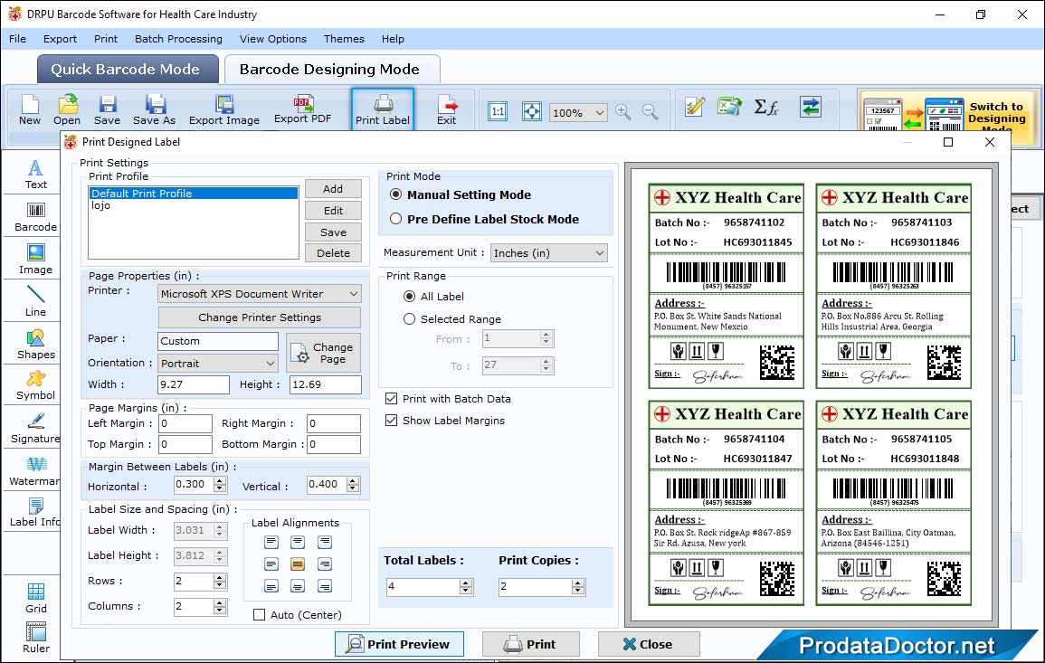 Barcode Print