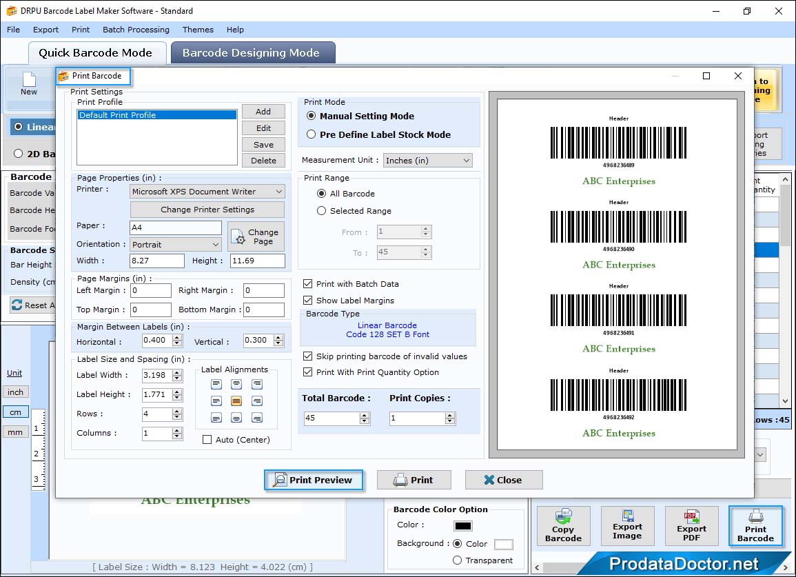 Barcode Print