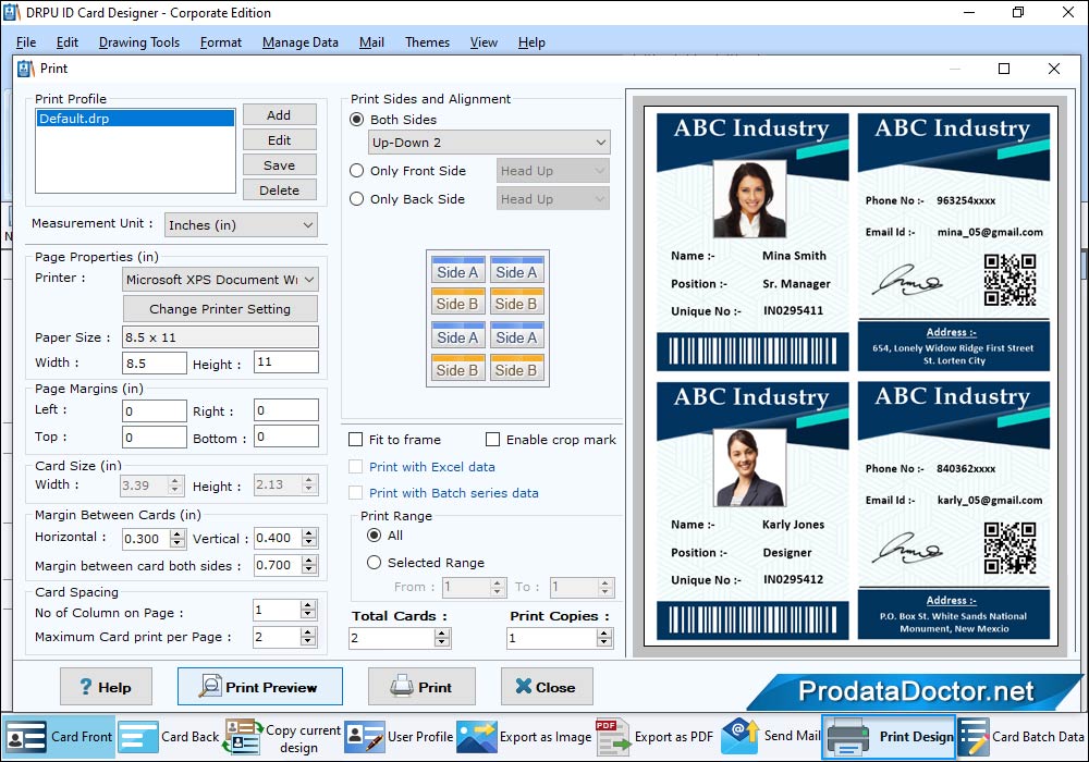 Print ID Cards