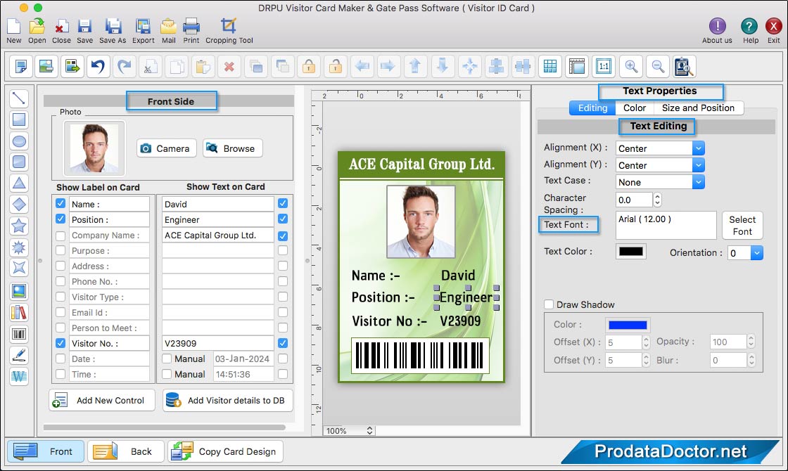 Visitors ID Cards Maker for Mac