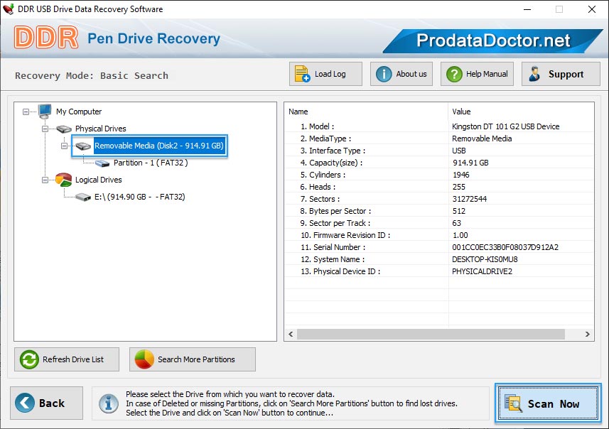 Pen Drive Partitions